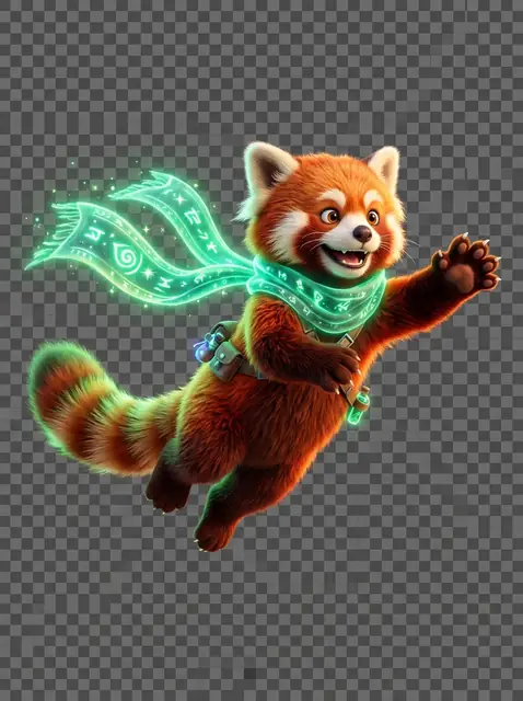 Ryu the Red Panda Mascot